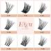 Lash Clusters DIY Eyelash Extensions 72 Pcs D Curl 8-16mm | Thin Stem Individual Cluster Lashes for Self-application | Reusable Wisps (H-02 D Curl 8-16mm) - Buy Online on SooperMarket.com
