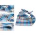Lionet Paws Blue Grid Dog Bandana for Small Medium Large Dogs - Triangle Scarf for Boy or Girl - Pack of 1 - Buy Online on SooperMarket.com