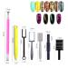 LAEMALLS 15 STK Dual-End Magnet Stick Tool for Cat Eye Gel Polish | 3D DIY Nail Art Tools for Professionals & Beginners - Buy Online on SooperMarket.com