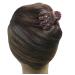 JCGY Antique Bronze Metal Hair Claw with Sparkly Red Crystals - YY86410Red, Red/Bronze Trim - Buy Online on SooperMarket.com