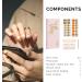 NAILOG Semi Cured Gel Nail Strips 34 pcs Salon-Quality Gel Nail Stickers Long Lasting Nail Wraps for Women with Soft Gel Finish (Evoking) - Buy Online on SooperMarket.com