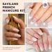 SAVILAND Soft Nail Sponges for Ombre - Easy Gradient Nail Art Sponges & French Tip Stickers for Beginners | International Shipping Available - Buy Online on SooperMarket.com