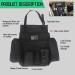 ECWKVN Car Front Seat Organiser - Heavy Duty Passenger Tidy Backseat Storage Bag with 10 Pockets - Black - Buy Online on SooperMarket.com