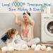 Erosbon Organic Wool Dryer Balls 8 Pack - Natural Fabric Softener for Sensitive Skin - Baby Safe & Hypoallergenic - Reduce Wrinkles & Save Time - Buy Online on SooperMarket.com