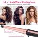 Rose Gold Tapered Curling Wand 13-25MM - Professional Ceramic Hair Curler with Heat-Resistant Glove - Buy Online on SooperMarket.com