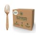 Sustainable Agave Co - Agave Fiber Spoons - Plastic-Free Biodegradable Compostable Plant-Based - Brown Bulk - 500 Count