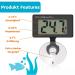 Measury Waterproof Digital Aquarium Thermometer TM10 - Accurate Temperature Control for Freshwater & Seawater | International Shipping Available - Buy Online on SooperMarket.com