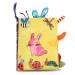 SOSPIRO Baby Cloth Books Quiet Book for Toddlers Soft Baby Books with 3D Animal Tails Safe Nontoxic Early Learning Babies First Books Gifts for 0-3 Year Old Toddlers(Rabbit)
