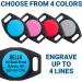 GoTags Engraved Airtag Dog Collar Holder - Personalized Slide On Tag for GPS Tracker - Customizable Pet ID Case - Track Dogs with Apple iPhone - Small Size - Buy Online on SooperMarket.com