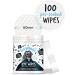 BUGALUGS Dog Eye Wipes 100 Biodegradable textured pre-soaked Dog Wipes. Safe & Easy Cleaning For Dogs - Pet Eye Wipes Remove Tear Stains Dog Eye Crust & Eye Discharge - Buy Online on SooperMarket.com
