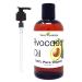 Sweet Essentials Premium Organic Avocado Oil 8oz with Pump Imported From Italy 100% Pure NON-GMO Cold Pressed Food Grade Golden in Color