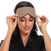 Haskirky Light Blocking Eye Mask - Adjustable & Breathable for Deep Sleep on Business Trips - Pure Brown - Buy Online on SooperMarket.com