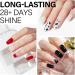 AILLSA Nude Gel Nail Polish Set Jelly Pink Milky White Black Red Gel Polish with Base and Top Coat Classic Popular Color All Season Soak Off U V L ED Manicure Art Salon DIY at Home 7Pcs 8ML Black White - Buy Online on SooperMarket.com