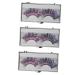minkissy 3 Pairs False Lashes Color Bars Eyelash