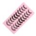10 Pairs False Eyelashes Set DD Curl False Eyelashes Russian Strip Lashes Thick Multilayer False Eyelashes for Women