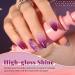 Beetles 20 Pcs Sunset Soiree Gel Nail Polish Set | Fall Winter Gel Polish Kit | Glitter Black Orange-Red Purple Dark Blue Shades | Halloween Nail Art | Top Coat & Base Gel | Gifts for Women - Buy Online on SooperMarket.com