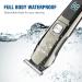 VIKICON Beard Trimmer Men IPX7 Waterproof Grooming Kit w/Case Nose Hair Trimmer Electric Razor Body Shavers Cordless Clippers Shaving Kit for Mustache Face Body Gifts for Men Dad Silver 13 Piece Set - Buy Online on SooperMarket.com