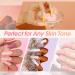 Buy Rosalind Poly Nail Gel - White & Pink Acrylic Nail Extension Set (60ml) | Quick Builder Gel for Nail Art | Perfect for Starters - Buy Online on SooperMarket.com