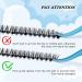 D-Mix 20D+40D+50D Cluster Lashes D Curl 10-18mm - 300 Pcs Individual Eyelash Clusters for DIY Lash Extension - Natural Volume Look - Easy to Apply at Home - Buy Online on SooperMarket.com