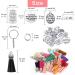 350Pcs Motivational Keychain Set with 50 Inspirational Charms, Leather Tassels, Keyrings, and Jump Rings - DIY Crafting Kit - Buy Online on SooperMarket.com