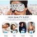 Adjustable Light Blocking Eye Mask for Deep Sleep | Haskirky Breathable Adult Men and Women Travel Mask | Ideal for Business Trips, Yoga, Meditation | Cute Cartoon Dogs Design - Buy Online on SooperMarket.com