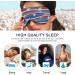 Haskirky Light Blocking Eye Mask - Breathable & Adjustable for Men and Women - Ideal for Travel, Yoga, Meditation - Deep Sleep Goodies - Blue/Red/White - Buy Online on SooperMarket.com