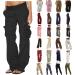 YMUQEIGH Women Baggy Cargo Pants Y2k Hippie Streetwear Low Waist Joggers - Medium Dark Gray - Buy Online on SooperMarket.com