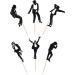 Rsstarxi 24 Pack Dance King Cupcake Toppers Happy Birthday Cupcake Toppers Forever God Art Dance Theme Birthday Cupcake Picks for Anniversary Birthday Party Cake Decorations Design 1 - Buy Online on SooperMarket.com