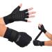 Fingerless Arthritis Compression Gloves for Hand Pain Relief - Adjustable - Copper Infused - Reduce Pain, Increase Blood Flow, Aid Recovery, Fitness - for Women and Men (Small/Medium) Small/Medium (1 Pair)