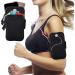 Arm band arm pocket race outdoor cell phone bag sport running double zipper sports bracelet for cell phone up to 7.0 " iPhone 14 13 12 per 11 XS Max XR Samsung Galaxy Huawei Black
