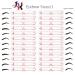 24pc Eyebrow Stencil Shaper Kit with Strap - Reusable Template for Quick 3-Minute Makeup - Suitable for 98% - Buy Online on SooperMarket.com