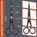 WAJEES Beard Scissors Set for Men - Mustache Scissors with Comb in Carry Pouch | Men's Facial Hair Grooming Kit - Buy Online on SooperMarket.com