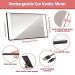 Viatia Rechargeable LED Car Sun Visor Vanity Mirror with Lights - 3 Light Modes and Dimming Touch Sensor - Black - Buy Online on SooperMarket.com