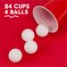 BayView Beer Pong Set | 24 Cups & 4 Balls | America's #1 Drinking Game | Reusable - Buy Online on SooperMarket.com