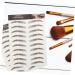 FOYTOKI 9 Sheets Waterproof Eyebrow Stickers Hairlike Eyebrows Brown Imitation Eyebrow 6d Transfer Stickers - Buy Online on SooperMarket.com