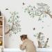 Decalmile Koala Tree Branch Wall Decals with Green Leaves - Nursery and Kids Bedroom Wall Decor - Buy Online on SooperMarket.com