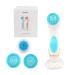 Opal tool Face cleaning brush Sonic facial cleaning brush electrical USB cleaning device Face for deep cleaning massage peeling black head remove (blue)
