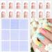 24 Sheets French Tip Guides Stickers DIY Nail Art Decoration Stencil Tools Manicure Stickers French Nail Art Stickers - Buy Online on SooperMarket.com