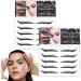 Glitter Eyeliner Stickers 10 Pairs Reusable Eyeliner Sticker with Crystal Waterproof Instant Adhesive Stick on Eyeliner for Dress Up Party Supplies (Silver) - Buy Online on SooperMarket.com