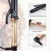 ANGENIL 1.25" Curling Iron Wand - Tourmaline Ceramic Dual Voltage Fast Heat-Up One-Step Styling Tool for All Hair Types - Gold - Buy Online on SooperMarket.com