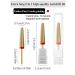 Buy Super Long 5 in 1 Nail Drill Bit - Fine F Two-way Rotation Carbide Tungsten Bits for 3/32 Nail Drill | Professional Acrylic Nail Polishing Tool | International Shipping Available - Buy Online on SooperMarket.com