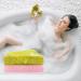 African Exfoliating Net Sponge Set - Premium Nylon Body Scrubber for Daily Use (Pink+Yellow) - Buy Online on SooperMarket.com