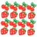 FRCOLOR Pack of 60 Nail Art Accessories Gothic Home Decor Charms Lip Gloss Nail Art Charm Nail Decorations for Nail Art Manual Fruit Slices Fruit Strawberry 3D Cut Cherry Resin Red