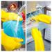 VGO Reusable Kitchen Gloves - 3 Pairs Long Arm Multifunctional Household Cleaning & Dishwashing - Yellow (HH4601) - 10 Pairs Available - Buy Online on SooperMarket.com