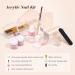 Saviland Acrylic Nail Kit Starter - Clear Pink Nude Acrylic Powder & Monomer - Complete Acrylic Nail Set for Home Practice - Press On Nails & Tools Included - Buy Online on SooperMarket.com