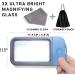 VOCA Magnifying Glass with Light 3X Large Rectangle Reading Magnifier with 10 LEDs for Seniors with Macular Degeneration Newspaper Books Small Print for Low Visions (Blue) - Buy Online on SooperMarket.com