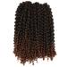 Lady Miranda Afro Kinky Curly Braiding Hair Extensions 10 Inch 3X Braid Synthetic Hair- Black&Brown 1B/30 - Buy Online on SooperMarket.com