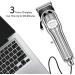 KEMEI Hair Clippers for Men Professional Barber Clippers Cordless Close Cutting Hair Trimmer Set Zero Gapped T-Blade Haircut Kit Beard Trimmer with USB Rechargeable for Family (KM-1977) - Buy Online on SooperMarket.com