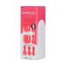 KISS imPRESS Fruity Candy Deep Red Pedicure Fake Toenails Kit | Square Shaped Press-On Nails with Prep Pad, Mini Nail File, Cuticle Stick | 24 Fake Nails - Buy Online on SooperMarket.com