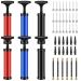 Portable Air Pumps Kit Hand Ball Pumps for Sports Balls Exercise Ball Inflator with Needle, Nozzle, Extension Hose Yoga Ball Pump for Fitness Ball Inflatable Soccer Volleyball Basketball (6 Sets)